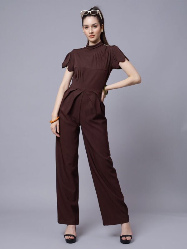 Chocolate Brown Long Jumpsuit ( LN0046 ) - Image 2