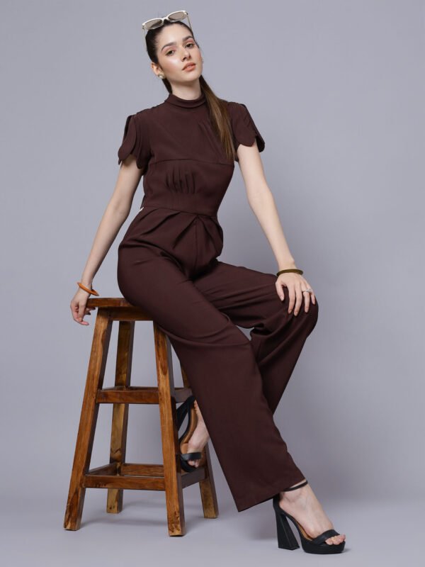 Chocolate Brown Long Jumpsuit ( LN0046 )