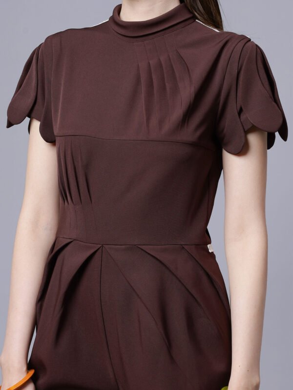 Chocolate Brown Long Jumpsuit ( LN0046 ) - Image 5