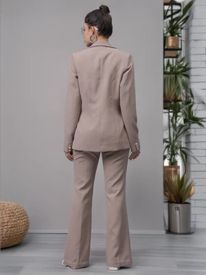 Cookie Beige Cordset with Detailed Embroidery (LN00136) - Image 2